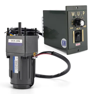 Getriebemotor 220 V 6 W 0-68 U/min mit Drehzahlregler