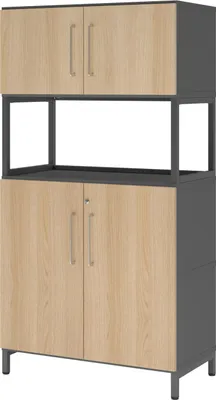 Zdjęcie produktu dla FlexWall 4OH 1open cokół grafit/dąb 4032062308479