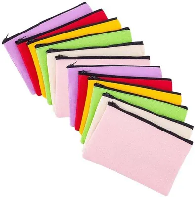 Immagine prodotto di Set di beauty case, 12 pezzi, sacchetti da viaggio con cerniera, sacchetti in tessuto, beauty case da viaggio, piccola trousse, 20 x 12 cm