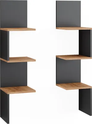 Produktbild von Eckregal Vicco Paolo Anthrazit 28 x 116.4 cm 2er Set, Model 52102
