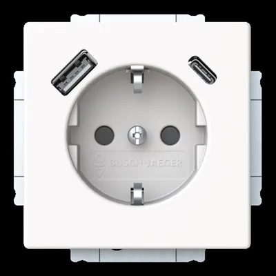 Immagine prodotto di Busch-Jaeger SCHUKO Steckdose USB-A+C 20 EUCB2USBAC-884 (2CKA002011A6310)