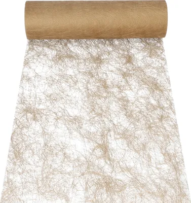 Produktbild von PAPSTAR Tischläufer/Dekoband "Sizoflor" gold (B)300 mm x (L)25 m