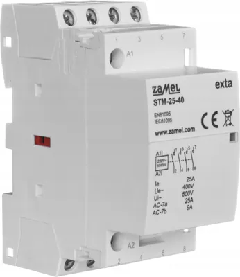 Image de Contacteur modulaire STM-25-40 – 230 V / 25 A – 4 NO – Automatisation fiable – IP20