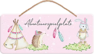 Produktbild von Grätz Verlag Türschild kleine Abenteurerin, Mehrfarbig, Kleiderbügel, Metall, 350 mm, 150 mm, 1 Stück(e)