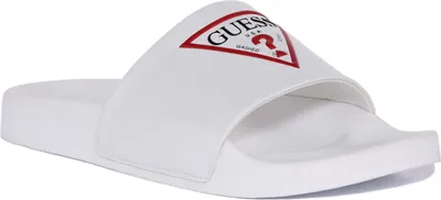 Produktbild von Guess Colico Herren PolyurethanSlide Sandale Weiß – undefined / Weiß