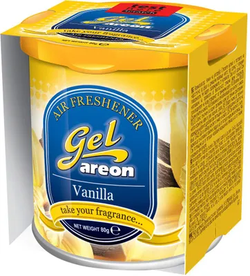 Produktbild von Duftbaum Lufterfrischer + DECKEL Vanille Original Areon Gel CAN Autogel Duftdose