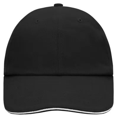 Immagine prodotto di Myrtle Beach - Cappellino da baseball "Raver" con visiera sandwich LT1309 (taglia unica) (nero/bianco)
