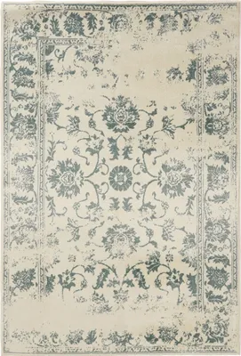 Image de Tapis Interiyou Suzuka Crème/Menthe 120 x 170 cm