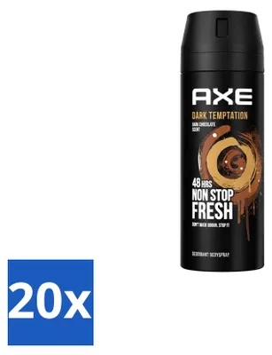 Produktbild von 20 x Axe Deodorant Spray Dark Temptation 150 ml - Vorteilspackung - 20 Stücke