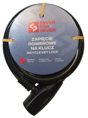 Produktbild von Seven For Seven | Fahrradschloss - Schwarz - 120 Cm - Schlüsselverschluss - Robustes Design