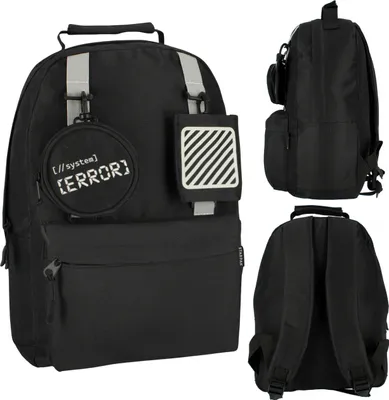 Produktbild von Error schwarzer Jugendrucksack 42x30x14 STARPAK, gepolstert