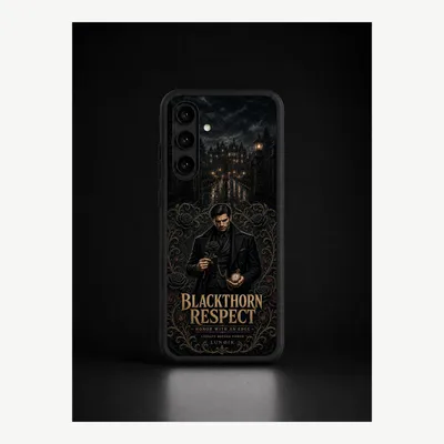 Immagine prodotto di Custodia per Samsung S24 Plus, cover protettiva per cellulare con motivo "Rispetto per il nero" – LUNØIR ©