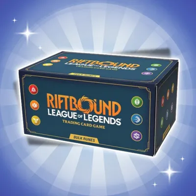 Produktbild von Riftbound: League of Legends TCG Bulk Runes Englisch – 324 Runenkarten in 6 Farben + Heartforcards Versandschutz