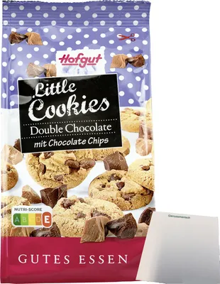 Produktbild von Hofgut Mini Cookies (175g Packung) + usy Block