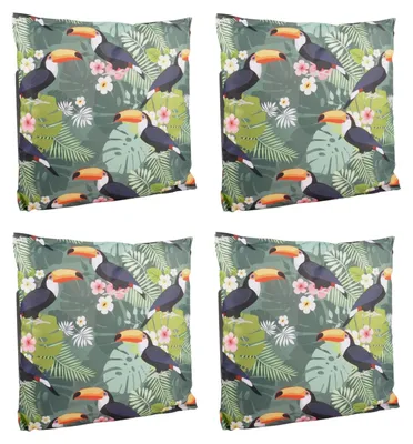 Produktbild von Outdoor-Kissen 4er-Set 45x45cm Dekokissen Gartenkissen Loungekissen Gartendeko