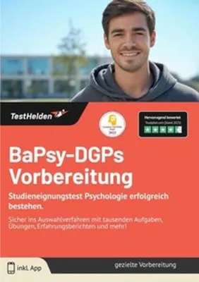 Immagine prodotto di BaPsy-DGPs 2024 Vorbereitung: Studieneignungstest Psychologie erfolgreich bestehen. Sicher ins Auswahlverfahren mit tausenden Aufgaben, Übungen, Erfahrungsberichten und mehr!