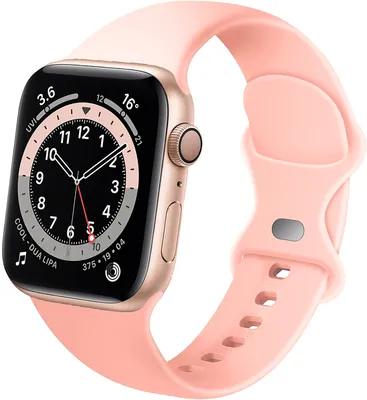 Produktbild von Strap-it Apple Watch 8 Armband Silikon (Hellrosa)