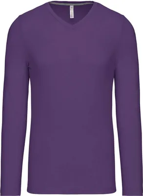 Produktbild von Kariban Herren Langarmshirt Longsleeve Longline T-Shirt Sweatshirt, Größe:XL, Farbe:Purple