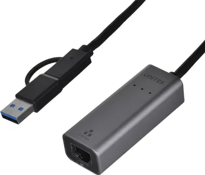 Produktbild von Unitek Adapter Usb-A/Usb-C - Rj-45 2 5 Gbit  U1313C