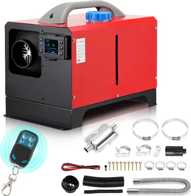 Obrázok produktu pre Yakimz 8KW Diesel Heater 12V Diesel Air Heater Car Diesel Heater s LCD displejom pre osobné lode Truck Motorhome Bus, Red