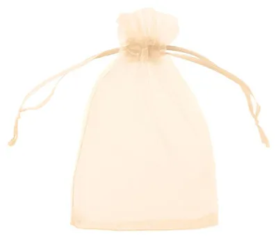 Produktbild von Geschenkbeutel Organza | 7 x 9 cm Apricot 50 Stück
