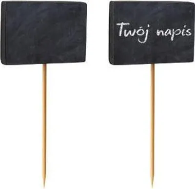Obrázek produktu pro PAPSTAR špízy na jídlo "Blackboard" 24 x 34 mm Délka: 85 mm 100 kusů