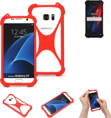 Produktbild von K-S-Trade Handy-Hülle kompatibel mit Ulefone Armor 8 Pro Schutz-Hülle Bumper Silikon Schutz Hülle Cover Case Silikoncase Silikonbumper TPU Softcase