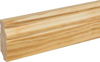Produktbild von Sockelleiste Massivholz Berliner Profil 19 x 60 x 2500 mm Kiefer Massivholz Fußleiste by PROVISTON 62.5 Meter | 25 Stück