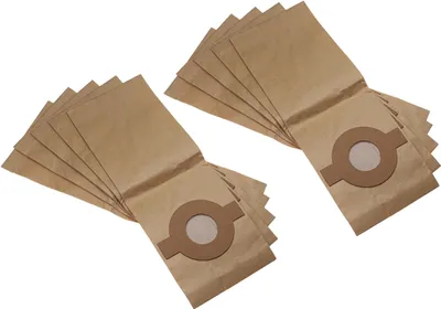 Produktbild von vhbw 10x Staubbeutel Ersatz für Kärcher 6.904-128.1, 6.904-128.0, 4002667013399 für Staubsauger - 23,5cm x 16cm braun