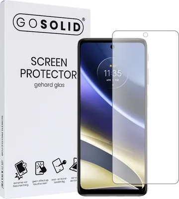 Produktbild von GO SOLID! Displayschutzfolie für Motorola Moto G42 aus gehärtetem Glas