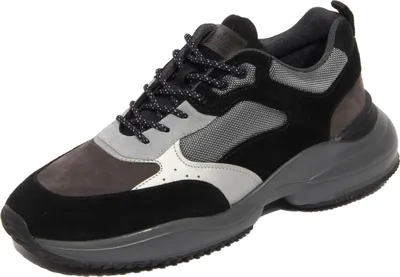Produktbild von H2664 sneaker uomo HOGAN INTERACTION men shoes suede/fabric grey/black