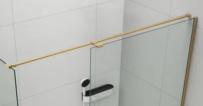 Produktbild von Gelco TRINITY/VARIO universal Eckstütze für Duschabtrennungen 2000mm, Gold matt