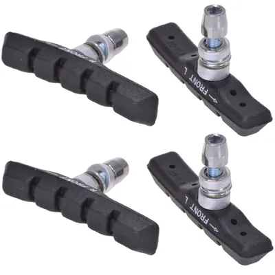 Produktbild von 4x Fahrrad Bremsbeläge Bremsbacken 72x13x15 für V-Brakes versetzte Bremsschuhe