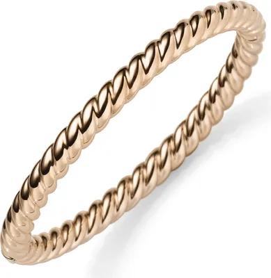 Produktbild von Kordel Armreif Armband Armschmuck aus 585 Gold Rotgold 6mm breit, glänzend