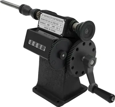 Zdjęcie produktu dla Ręczna nawijarka cewek, maksymalna średnica 150 mm, zakres zliczania 0-99999, czarna