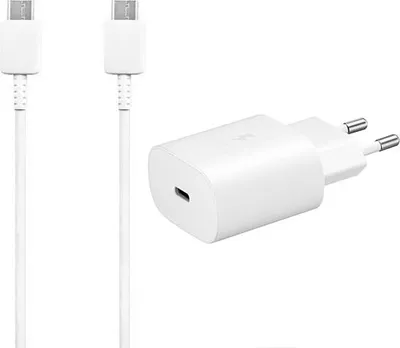 Zdjęcie produktu dla Ładowarka Sieciowa Usb-C Typ-C 3A Biała Do Samsung Ep-Ta800 + Dg977 Super Fast Charging 3000Ma Quick