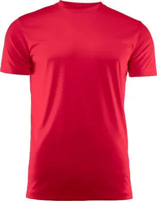 Produktbild von Printer Lauf-T-Shirt Rot, funktionelles Interlock-Shirt mit Rundhals, 100% Polyester