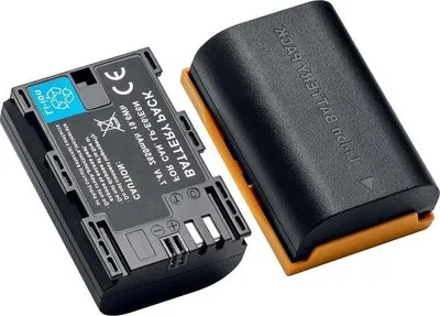 Produktbild von Wiederaufladbarer Akku 2650mAh (2 Stück) kompatibel mit Canon EOS 5D2-5D3-5D4-5DS-5DSR-6D-6D-6D2-60D-60Da-7DMarkII-70D-80D-90D etc.