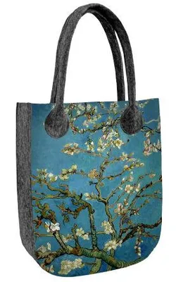 Obrázek produktu pro Bertoni | plstěná taška | CITY Almond | 42 x 35 cm | plstěná taška s potiskem