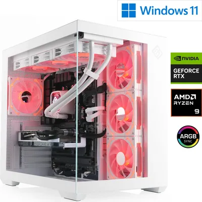 Produktbild von Gaming PC M12680H / AMD Ryzen 9 9950X3D, 16x 4300 MHz / NVIDIA RTX5070 / 64 Go DDR5 RAM / M.2 SSD 4000 GB - Windows 11 Home