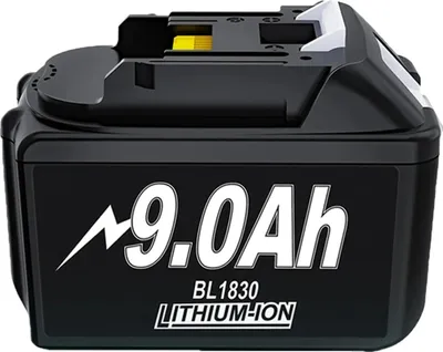 Immagine prodotto di batteria agli ioni di litio da 18 V, capacità 9000 mAh, compatibile con vari modelli, 1 pezzo di batteria