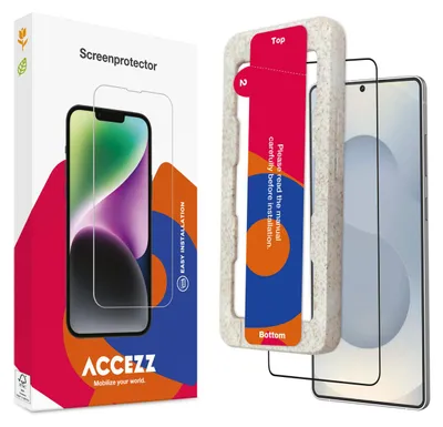 Immagine prodotto di Samsung Galaxy S25 Edge Screenprotector: Accezz Gehard glas Full Cover screenprotector metapplicator - Trasparente