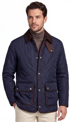 Produktbild von Gant Fleece-Übergangsjacke dunkelblau braun