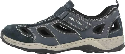 Produktbild von Rieker Herren Klett Halbschuh durchbrochen dunkelblau 46
