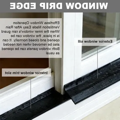 Flexible Selbstklebende Regenabdichtungsleiste, Wasserdicht für Fenster und Autotüren, Wetterbeständige Abdichtung (5m)