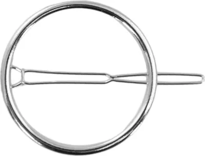 Produktbild von Oblique Unique Metall Haarklammer Rund Damen Frauen Mädchen Haarspange - silber