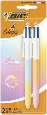 Zdjęcie produktu dla Długopis BIC 4 Colours Sweet Pastel 1 mm mix 2 sztuki