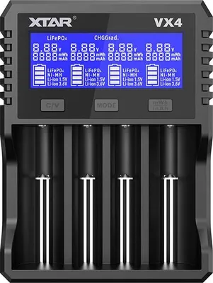 Image de Chargeur pour batteries Li-ion 1,5 V / 3,6 / 3,7 V / Li-FePO4 / Ni-MH XTAR VX4