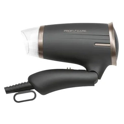 Image de Sèche-cheveux PROFI CARE 1400 W 2 vitesses/2 souffles Cool Poignée rabattable marron-doré HT 3009 BRAUN