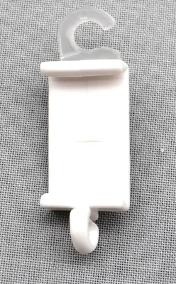 Produktbild von 2 Stück Paneelclips-Gleiter für Ringe Stilgarnitur 16 mm weiss oder hellgrau